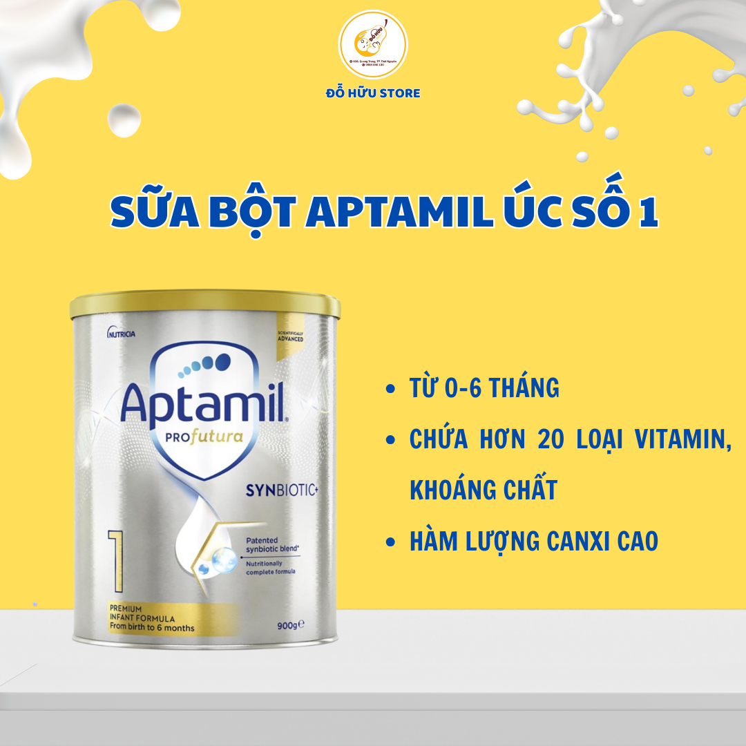 Sữa Aptamil Synbiotic Số 1 900g