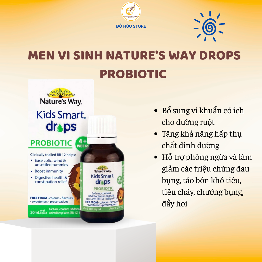 Men vi sinh Nature's Way Drops Probiotic